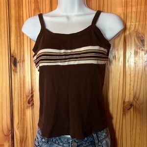 Vintage 90’s/Y2K Brown Spaghetti Strap Top